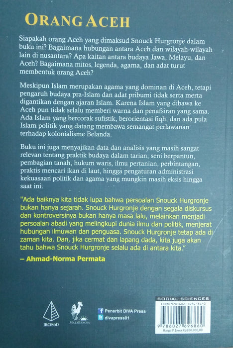 Orang Aceh: Budaya, Masyarakat dan Politik Kolonial