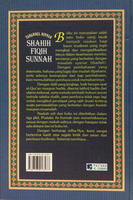 Tamammul Minah Shahih Fiqih Sunnah ( Jilid 1-3 )