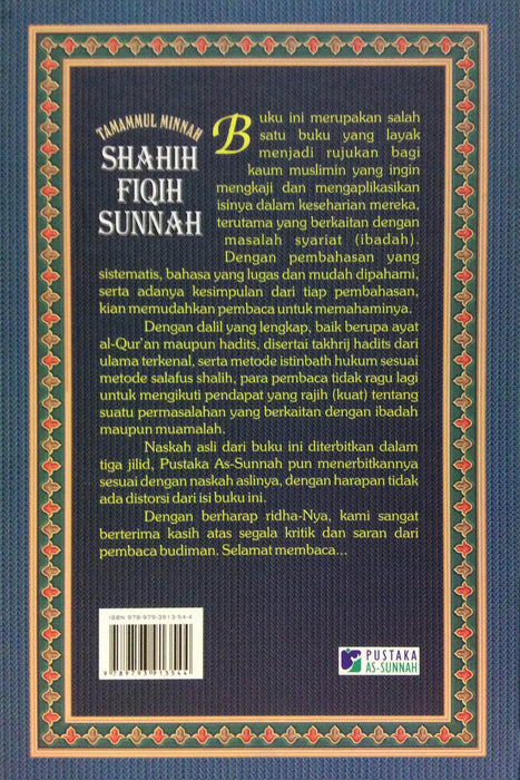 Tamammul Minah Shahih Fiqih Sunnah ( Jilid 1-3 )