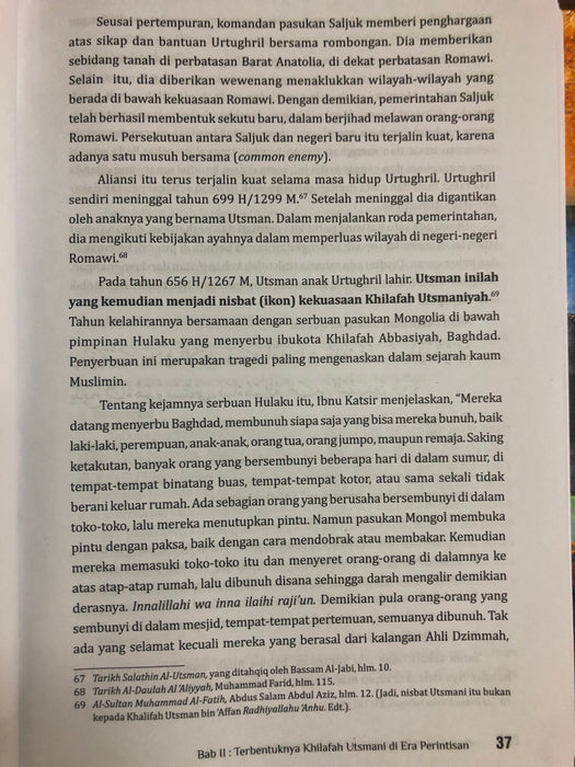 Bangkit Dan Runtuhnya Khilafah Utsmaniyah