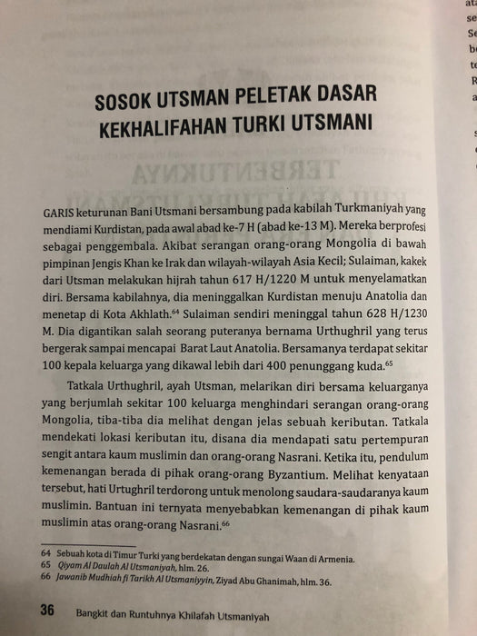 Bangkit Dan Runtuhnya Khilafah Utsmaniyah